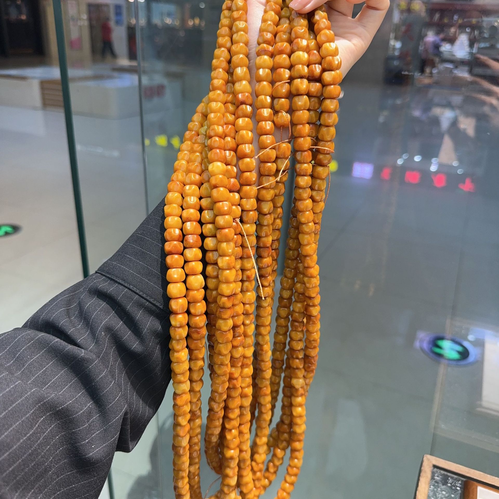 原创设计牛骨做旧百香籽高端盘玩手串手链文玩时尚饰品小红书同款