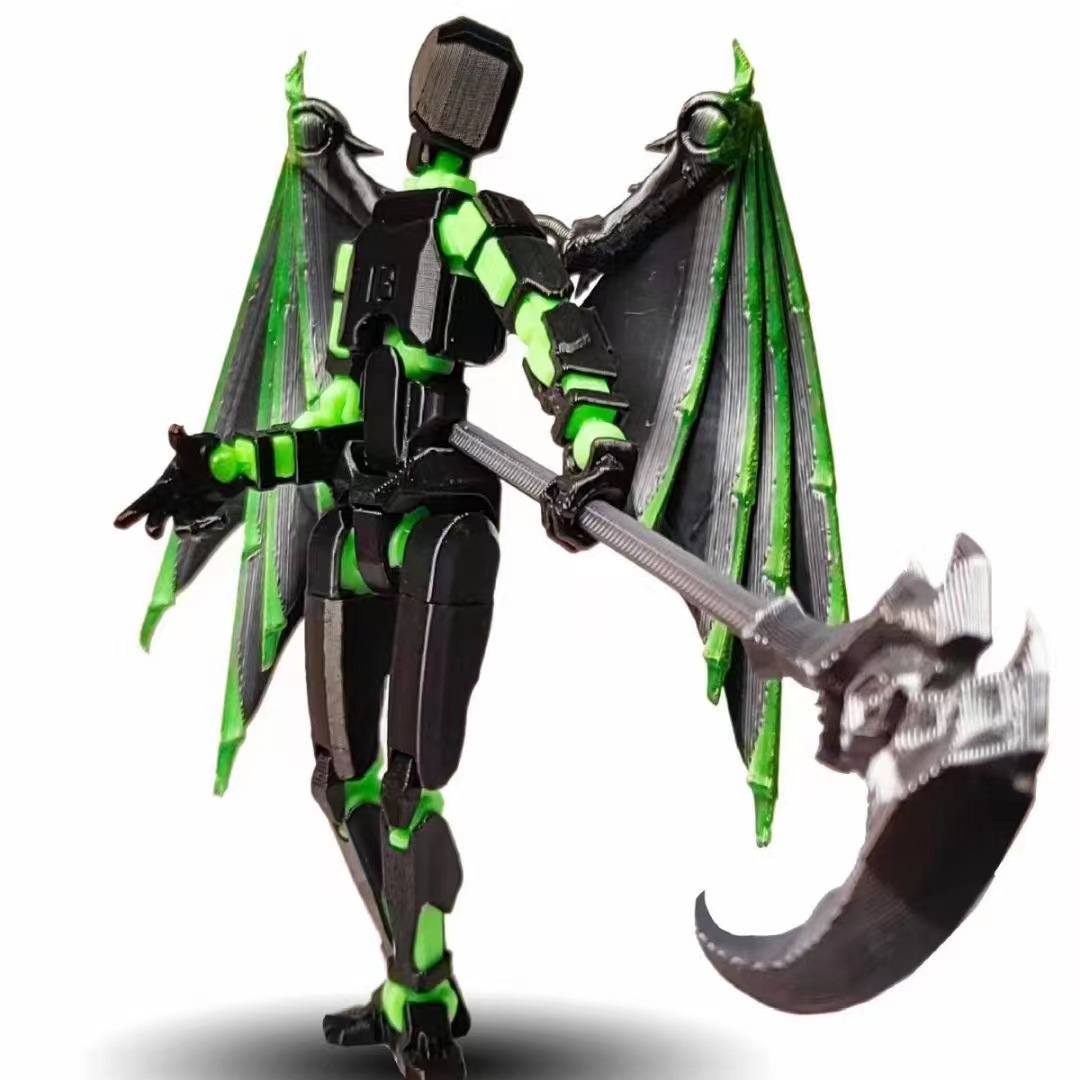 幸运人偶13关节可动3d打印人偶玩具第3代假人玩偶diy全身解压神器