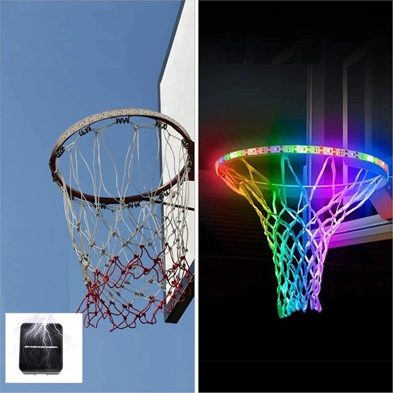 【小量批发】led篮球框进球感应智能灯带 太阳能夜光灯 进球灯带