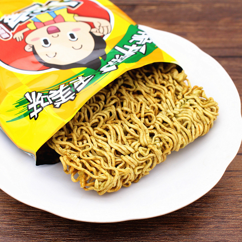 统一小当家干脆面整箱香葱味掌心脆点心面方便面干吃80后怀旧零食
