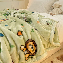 冬季拉舍尔毛毯加厚床上用小被子午睡毯学生宿舍床单人珊瑚绒盖毯