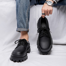 巴黎厚底德比鞋男高级感黑色cleanfit皮鞋英伦通勤正装大头鞋1966