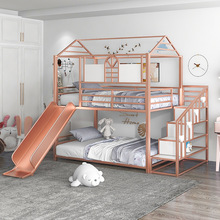 半高床衣柜一体城堡床高架床下空城堡树屋床高低床单床半高床帐篷