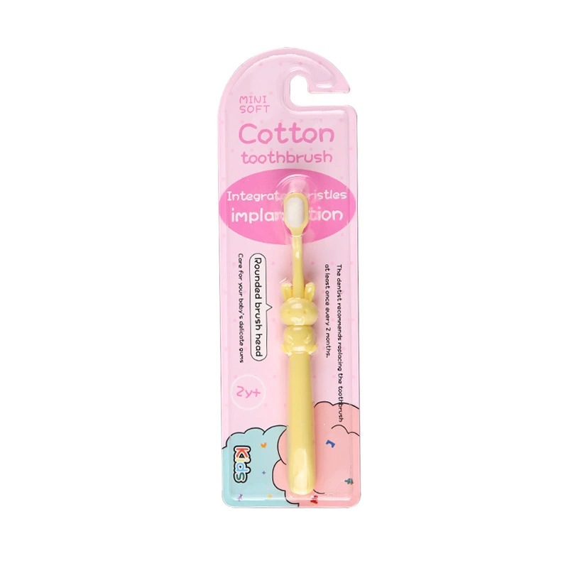 Children's Soft-Bristle Toothbrush Single Cartoon Elephant Fine Toothbrush Teeth Care Gum Care Baby Toothbrush Kids Special