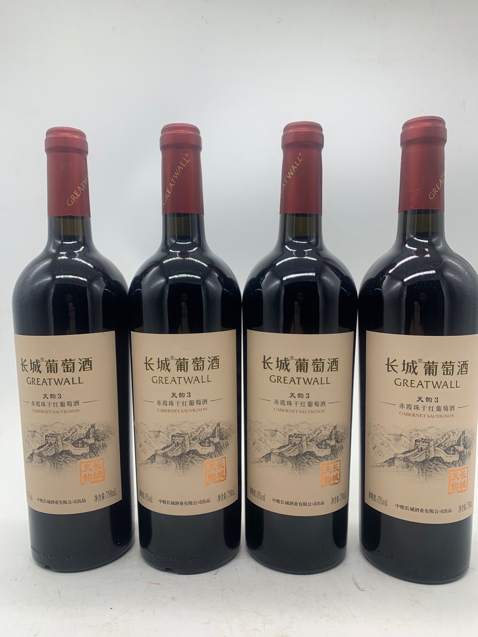 中粮长城葡萄酒长城天韵3赤霞珠干红葡萄酒长城整箱