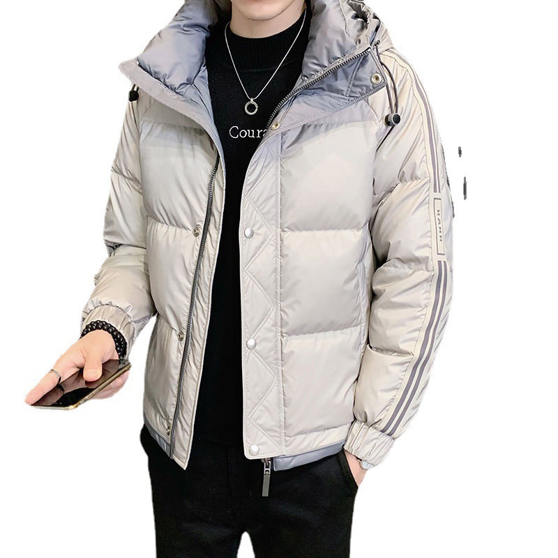 Men's down Jacket Winter New Trendy Handsome Menswear Thick Warm Hooded Coat Casual Short Coat Men's Clothing