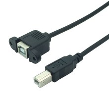 1PCS Right Angle USB Type B male to USB B female Printer Pa