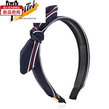 Hair band female bow with teeth non-slip headband pressure跨