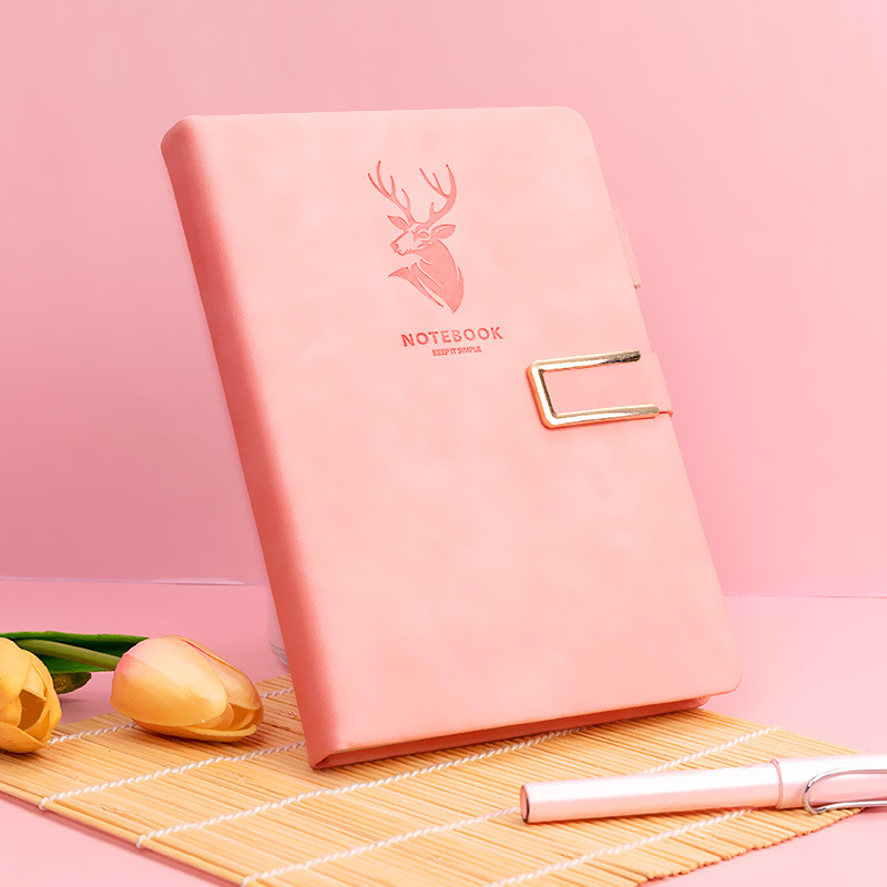 2023 Business Notebook Customized Notepad with Buckle Thickened Good-looking Notebook Book A5 Notebook Wholesale