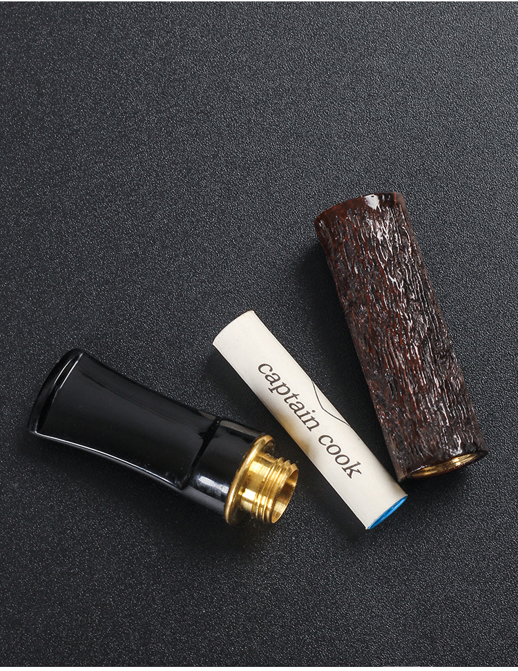 石楠木烟嘴过滤器换芯型可清洗男士粗香烟过滤嘴带活性炭滤芯礼盒