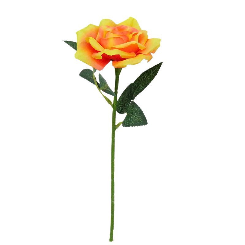 Artificial Rose Single Valentine's Day Rose Flower Arrangement Wedding Celebration Living Room Ornament Decoration Wholesale