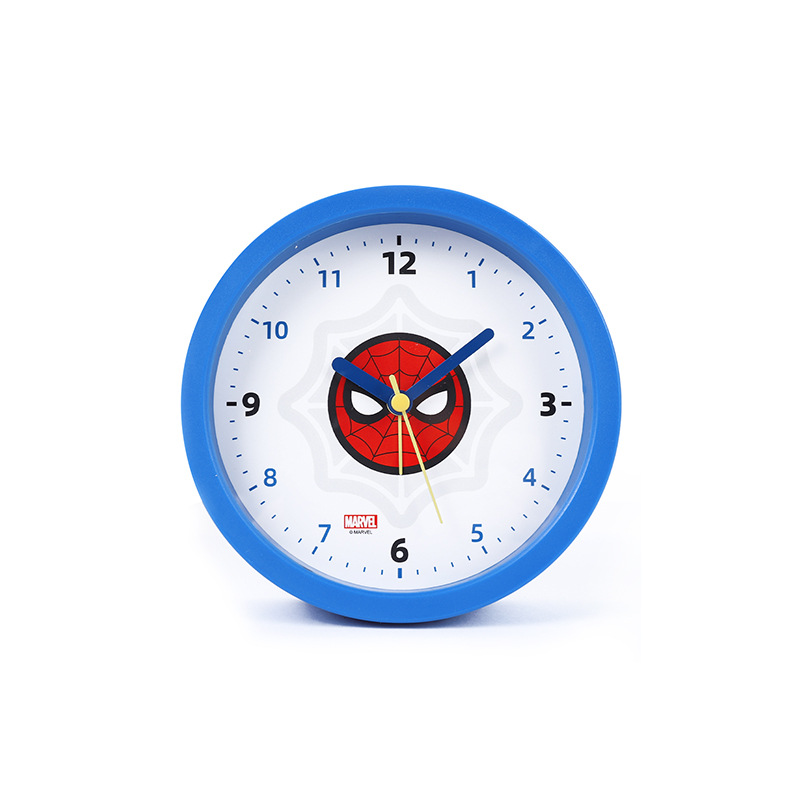 Disney Mickey Marvel Ice and Snow Strawberry Bear Buzz Lightyear Three-Eyed Alien Children Cartoon round and Square Alarm Clock