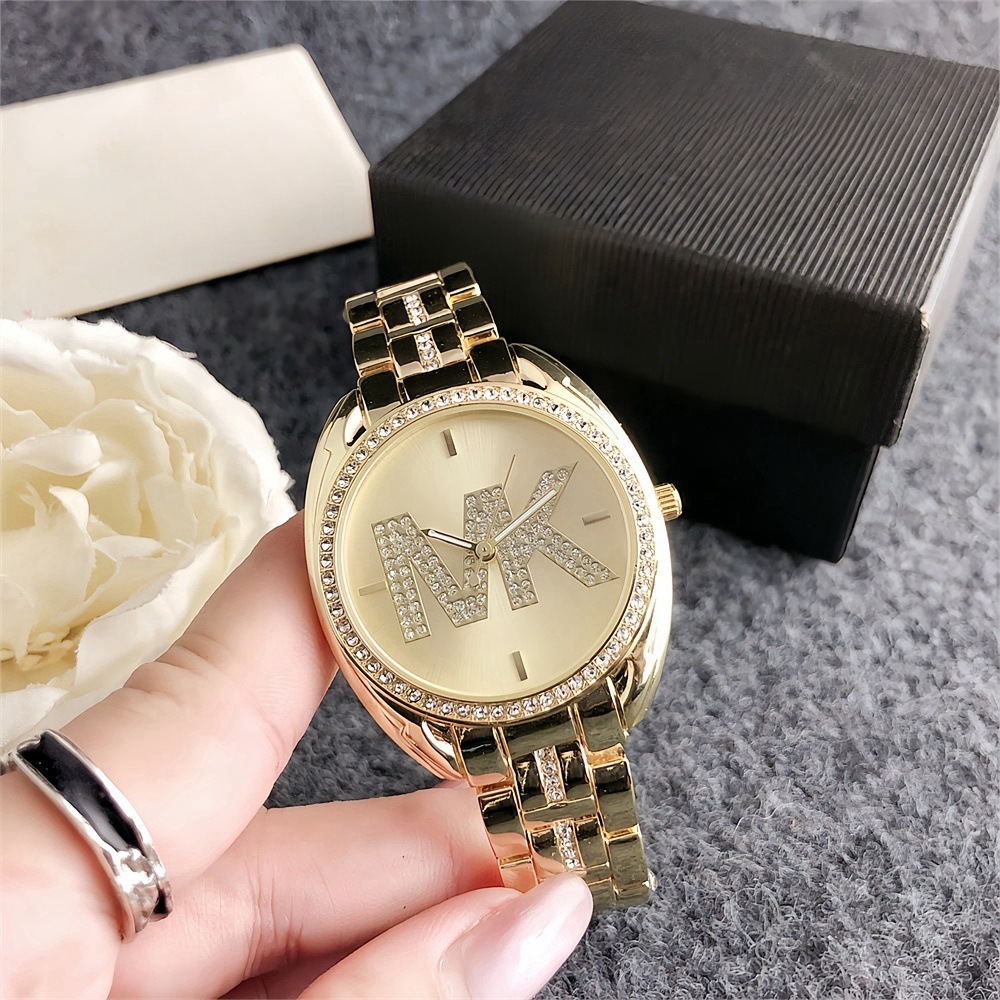 手表女简约2024石英表情侣手表跨境shoubiao豪华钻石男士镶钻手表