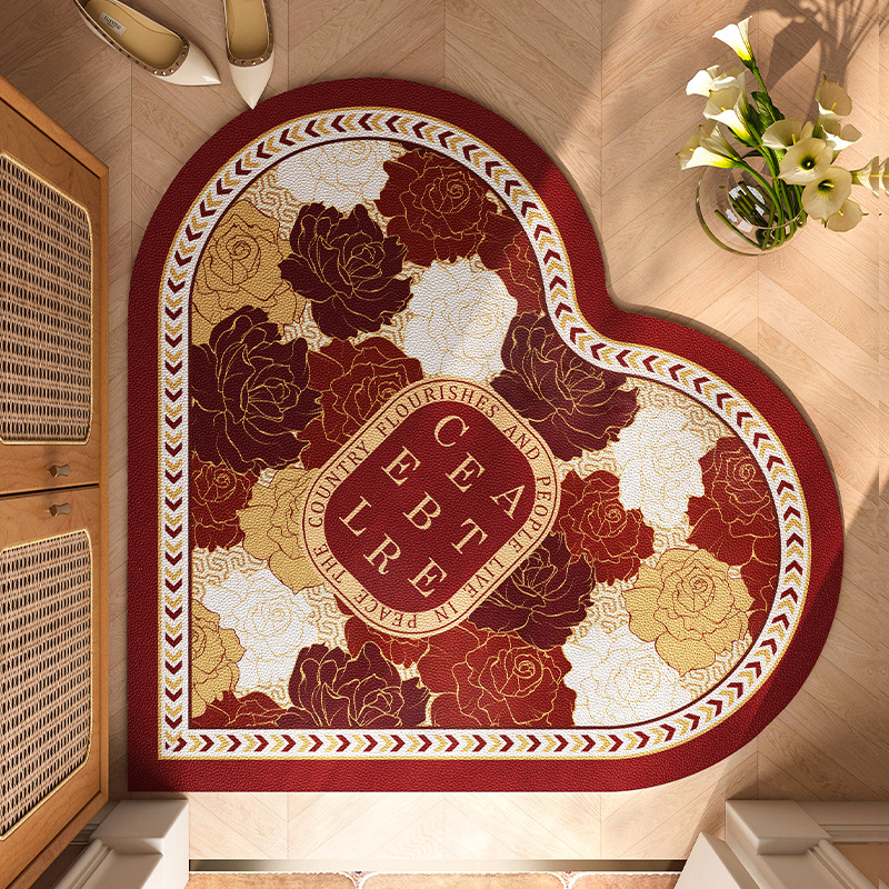 喜庆入户地垫门垫家用防滑玄关大门口进门红色进户门脚踏垫脚垫子