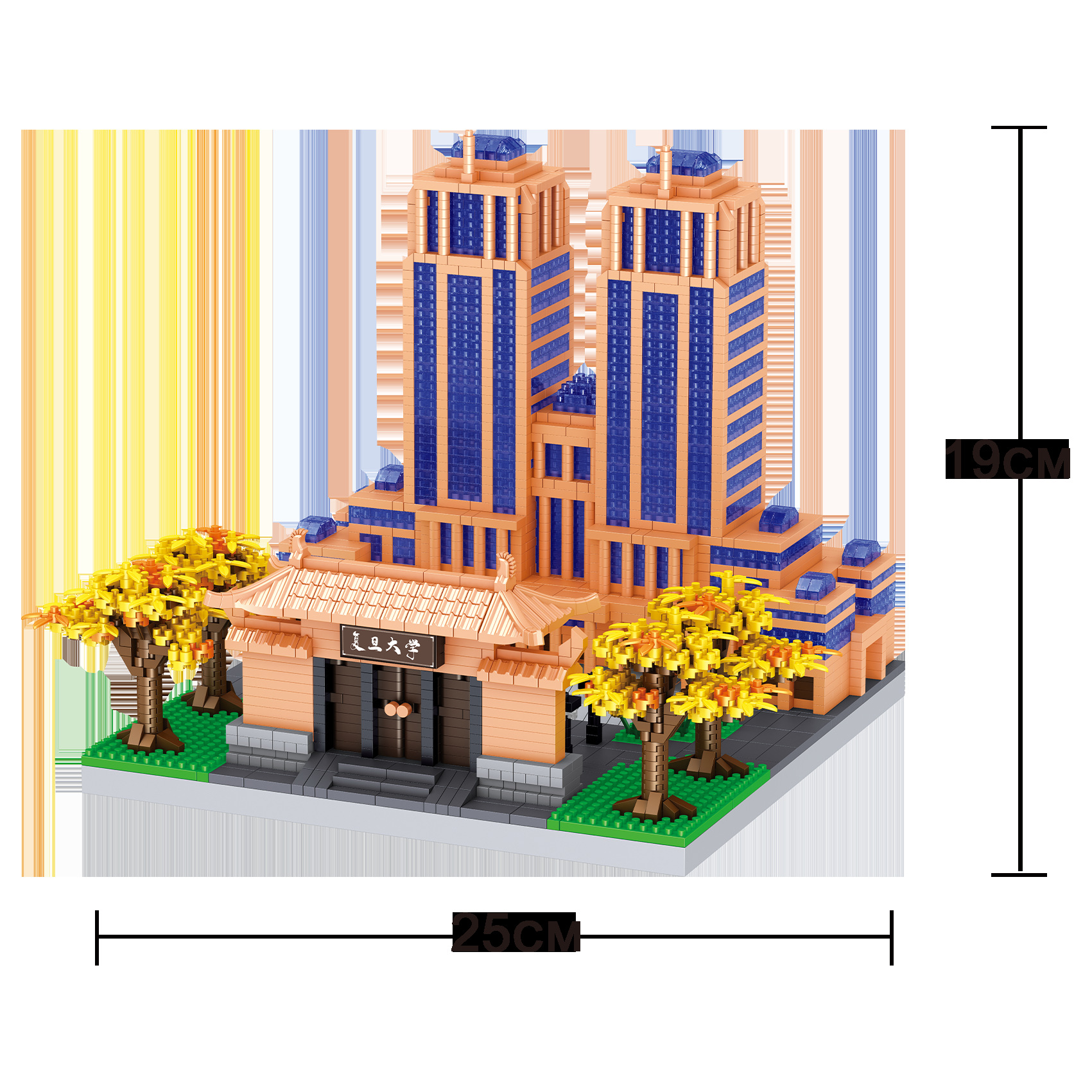 ZG Zhegao LZ Miniature Scene Model Assembling Micro Particle Building Blocks Landscape Building House Decoration High Difficulty Toys