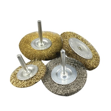 钢丝刷打磨花头角磨机打磨头文玩电动刷拉丝去皮除锈抛光轮钢丝轮