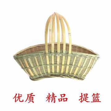w9r提篮竹编手提篮子竹篮农村水果采摘筐菜篮鸡蛋筐购物道具批发