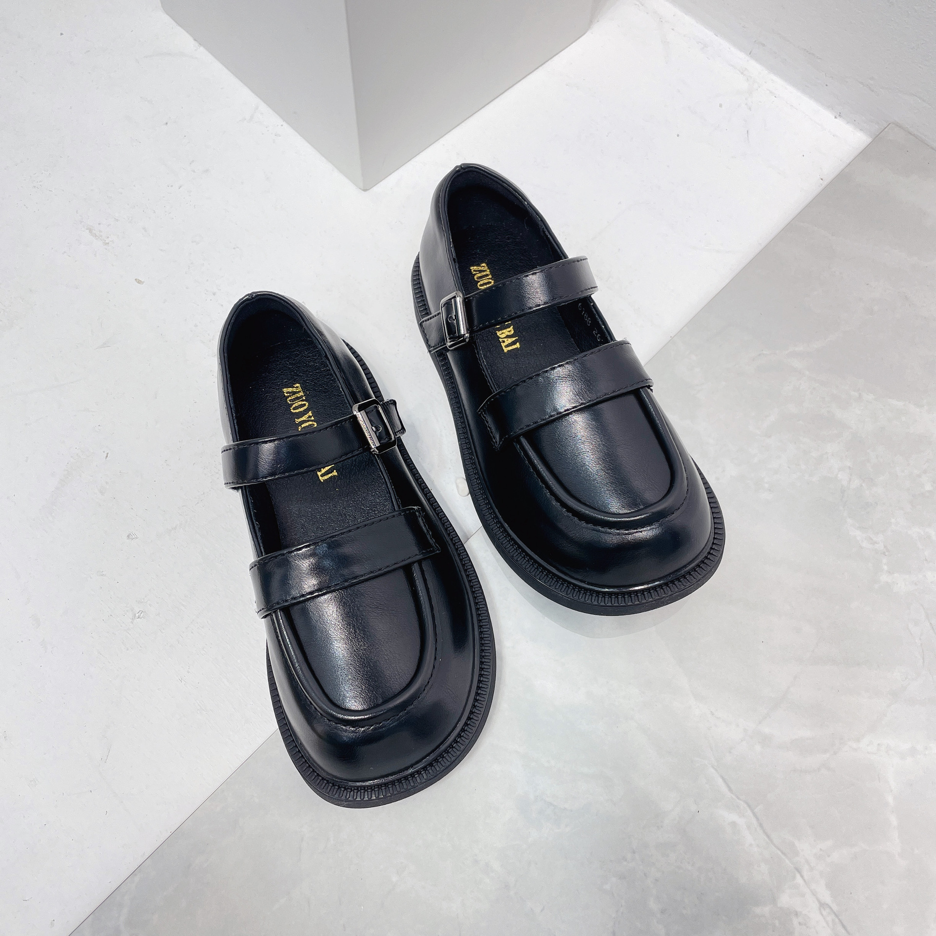 女童小皮鞋2022春季新品韩范儿童时尚方口休闲单鞋学生软底表演鞋