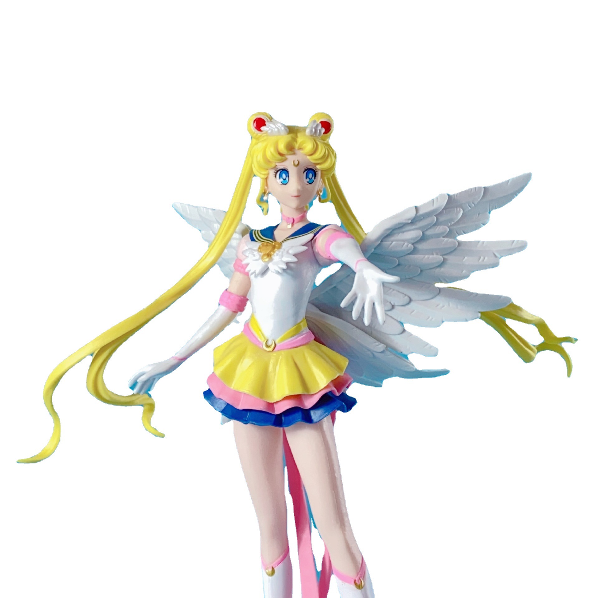 Pretty Girl Warrior Hand-Made Angel Flash Charm Sailor Moon Anime Peripheral Sailor Moon Model Decoration Doll