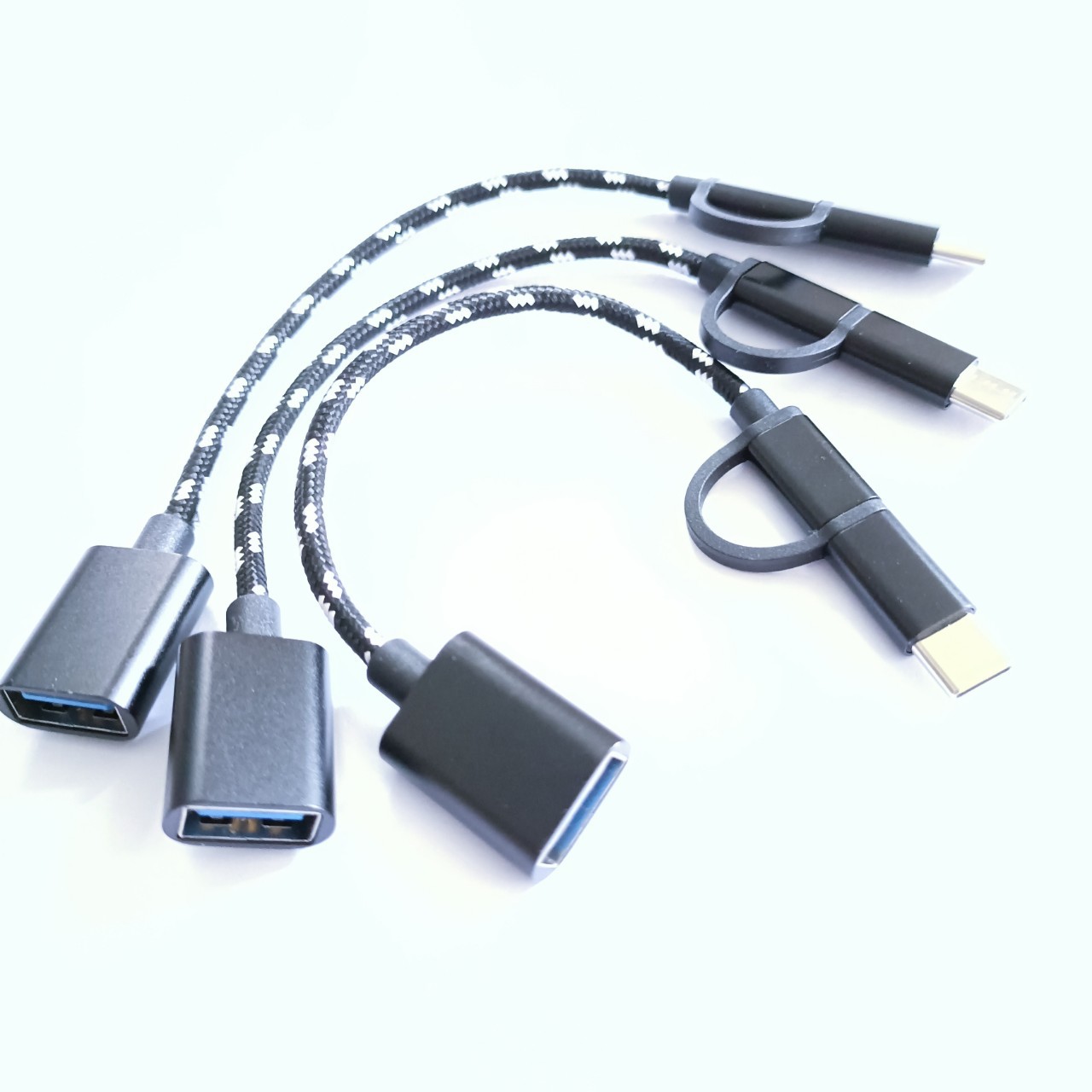 适用otg二合一数据线安卓type c转换器华为转接头oppo手机连接u盘