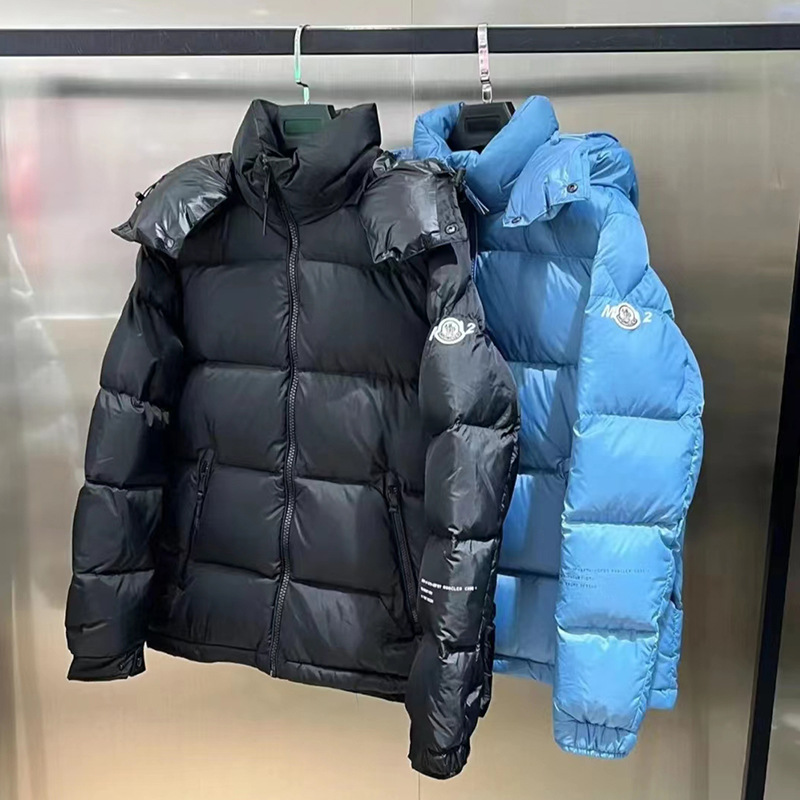 蒙口新款藤原浩联名羽绒服男女情侣款帽子可拆卸2023冬季加厚保暖