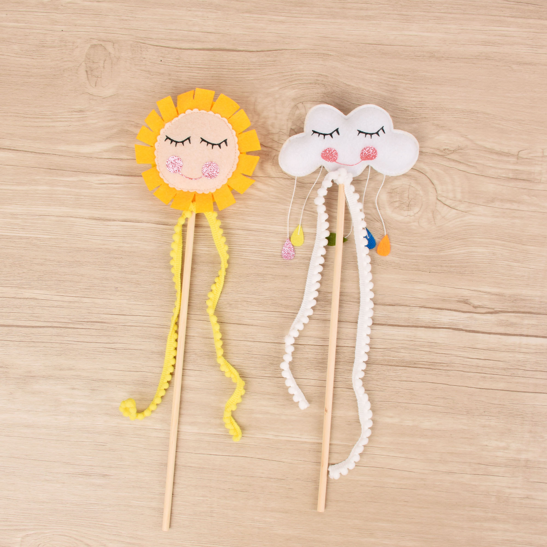 太阳云朵装饰仙女棒魔法棒舞台道具派对演出场景布置室内装饰