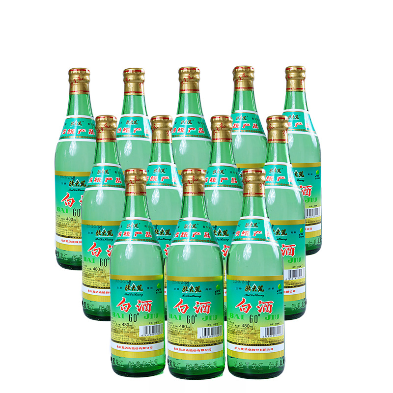 北大荒白酒12瓶60度清香型粮食食酒 黑龙江白酒整箱高粱酒 泡药酒