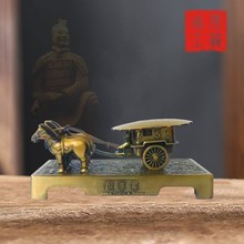 秦始皇兵马俑铜车马摆件纪念品旅游景点展销供应厂家直销量大价优