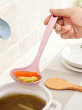 小麦秸秆大号勺家用厨房勺子长柄粥勺稀饭勺塑料汤勺防摔耐高温