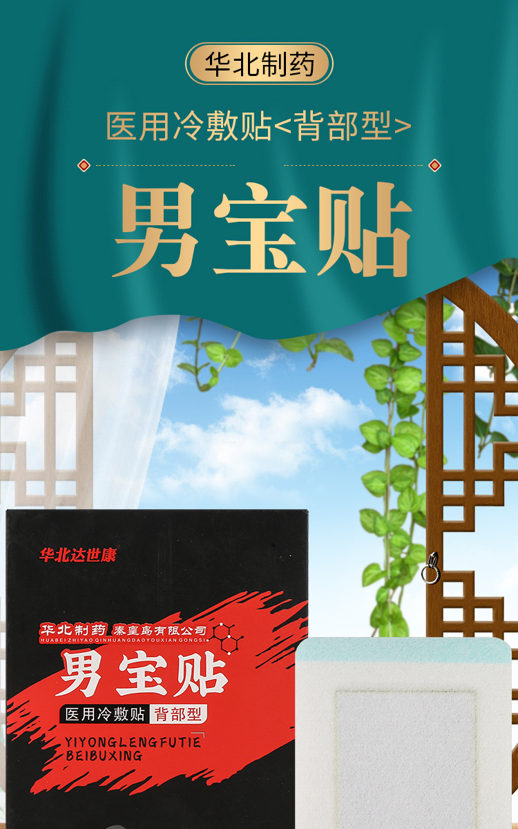 男宝贴 前列腺冷敷贴男性冷敷贴中药贴一件代发