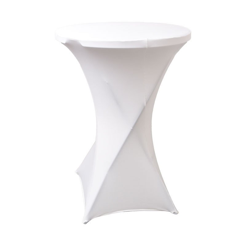 Cross-Border Stretch Cocktail Table Cover Hotel Wedding Celebration Decoration Cocktail Goblet Bar round Banquet Elastic Table Cover