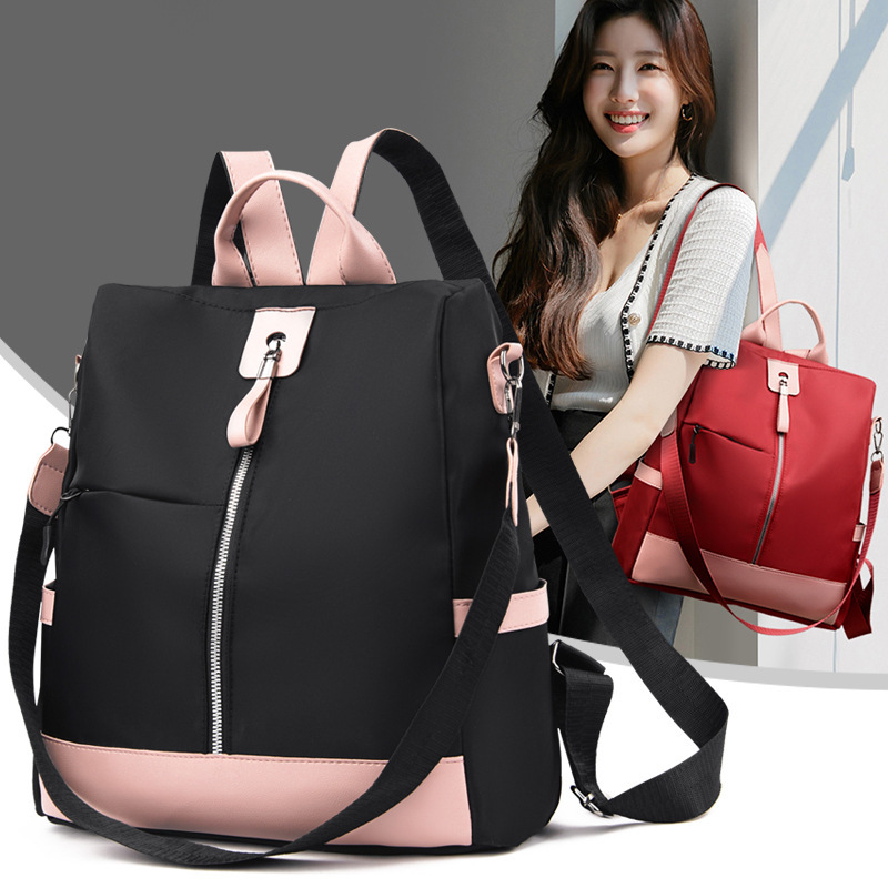 2021 New Oxford Cloth Backpack Women's Korean-Style Anti-Theft Backpack Women's One Shoulder Handbag Student Schoolbag Trendy Women