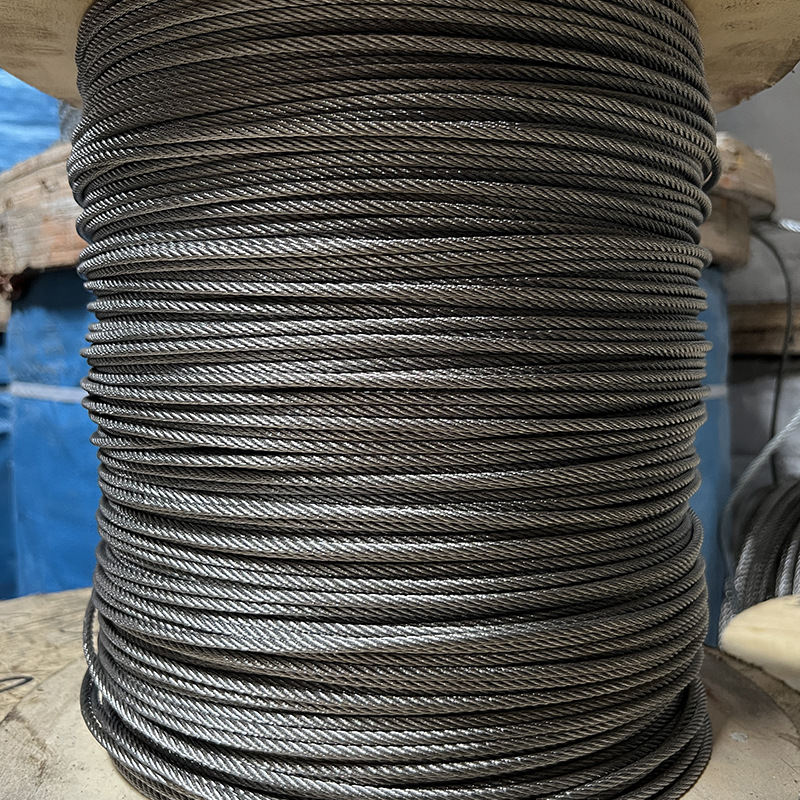 厂家批发 304不锈钢钢丝绳细软钢丝线升降起重晾衣绳多股包胶钢绳