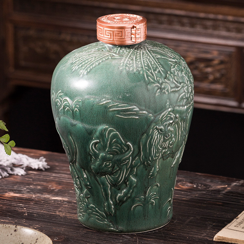 景德镇陶瓷影青釉空酒瓶酒坛