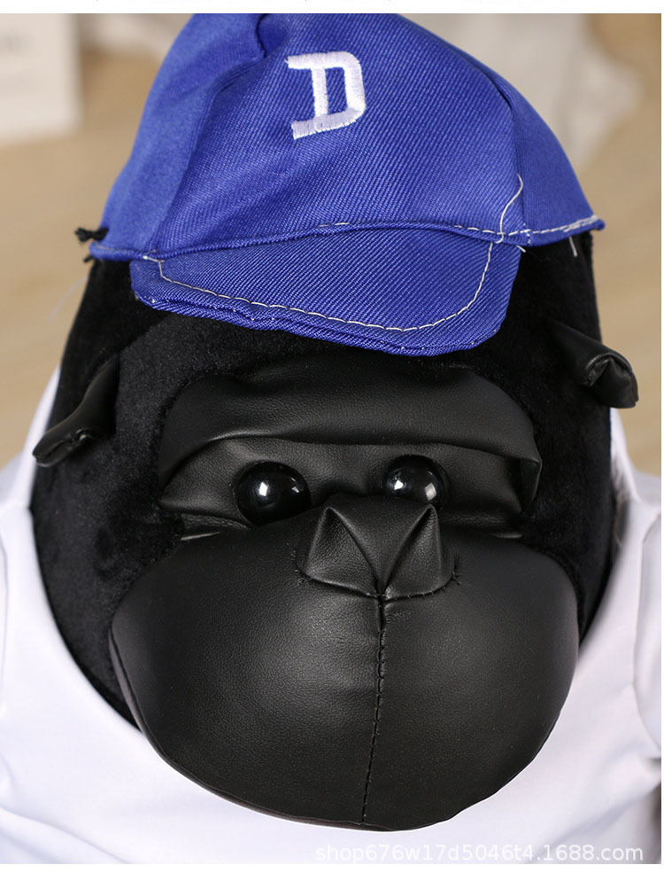 大猩猩毛绒玩具大号金刚黑猩猩公仔男生娃娃猴玩偶批发