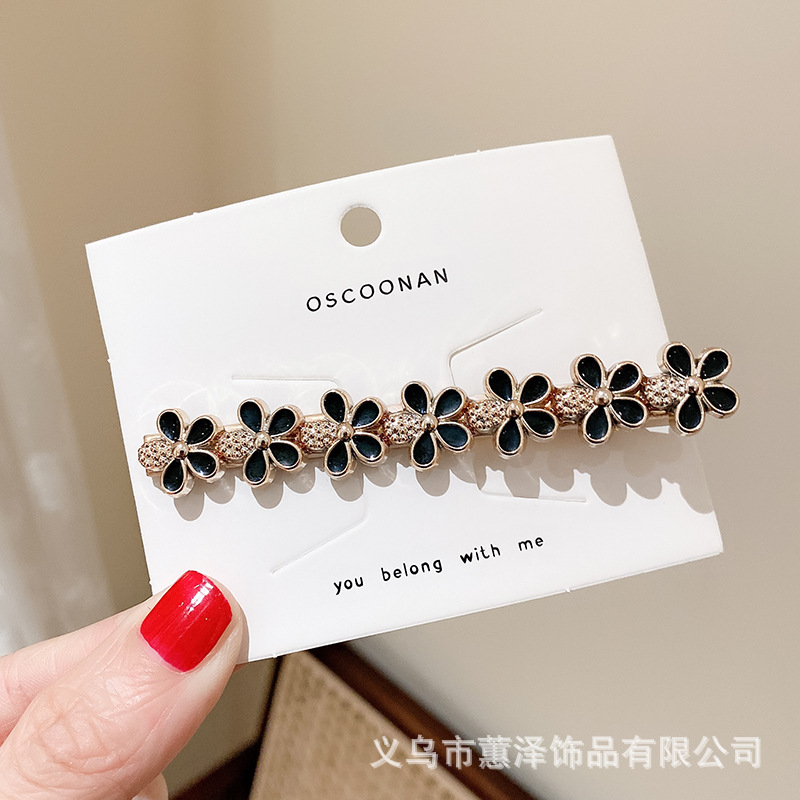 Alloy Bobby Pin Girly and Fashion Duckbill Clip Broken Hair Finishing Side Clip Korean Style Popular Ornament Metal Bang Clip