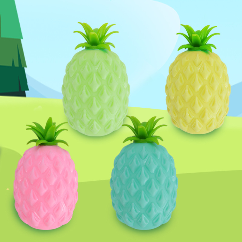 Factory Direct Supply Decompression Pineapple Squeezing Toy Children Adult Stress Relief Toys Creative Tricky Emulational Fruit Vent Ball