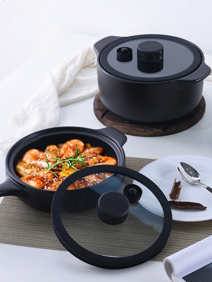 微压防溢砂锅炖锅家用燃气煲汤锅陶瓷煲耐高温防爆煤气灶专用批发