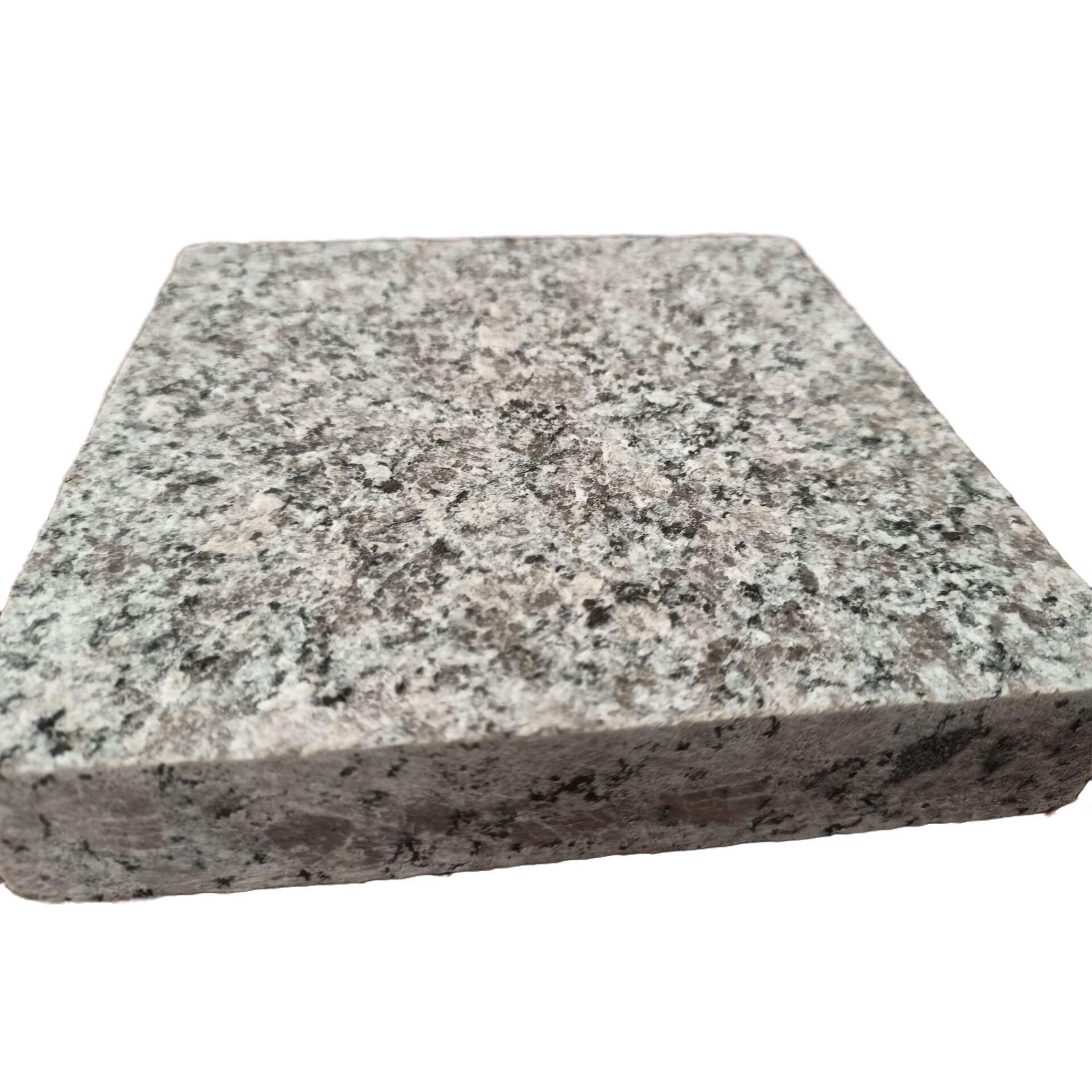 芝麻灰火烧板火烧面 广场人行滑道花岗岩火烧板面芝麻灰荔枝面