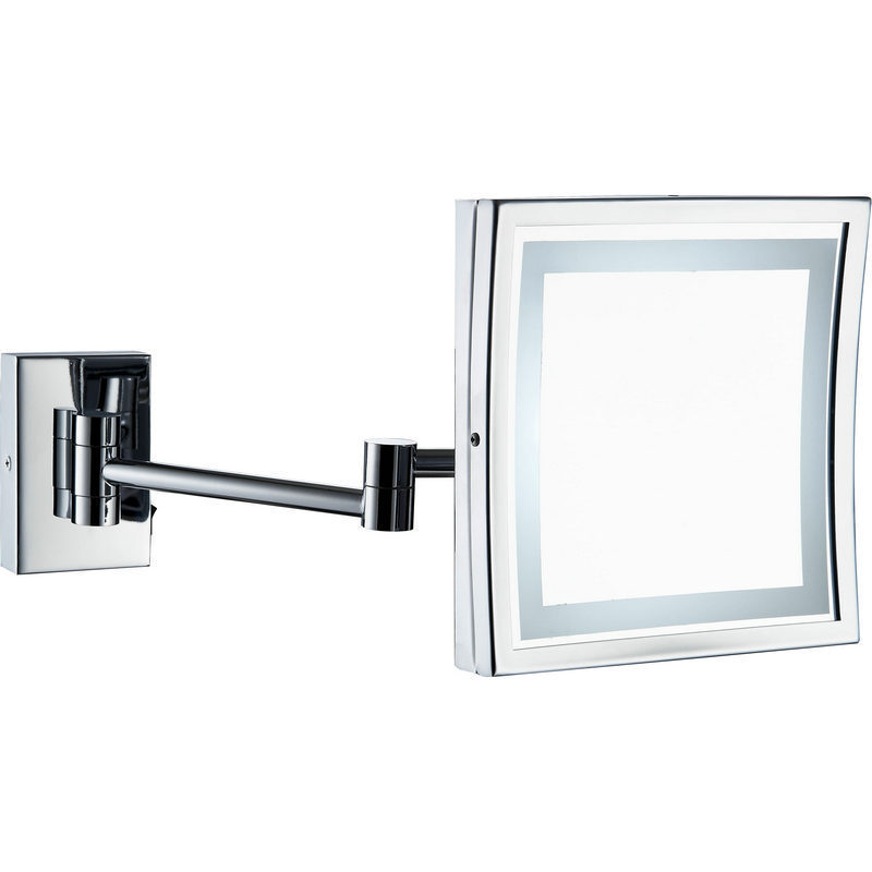 European-Style Stainless Steel HD Fill Light Makeup Mirror Princess Mirror Dormitory Metal Pu Makeup Mirror Aluminum Mirror Led Mirror