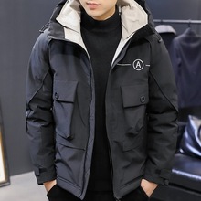 男士羽绒服短款冬季韩版工装外套男加厚青年冬季外套休闲冬装