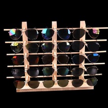 眼镜架子太阳镜展示架高档陈列货架落地式创意道具实木质家用收纳