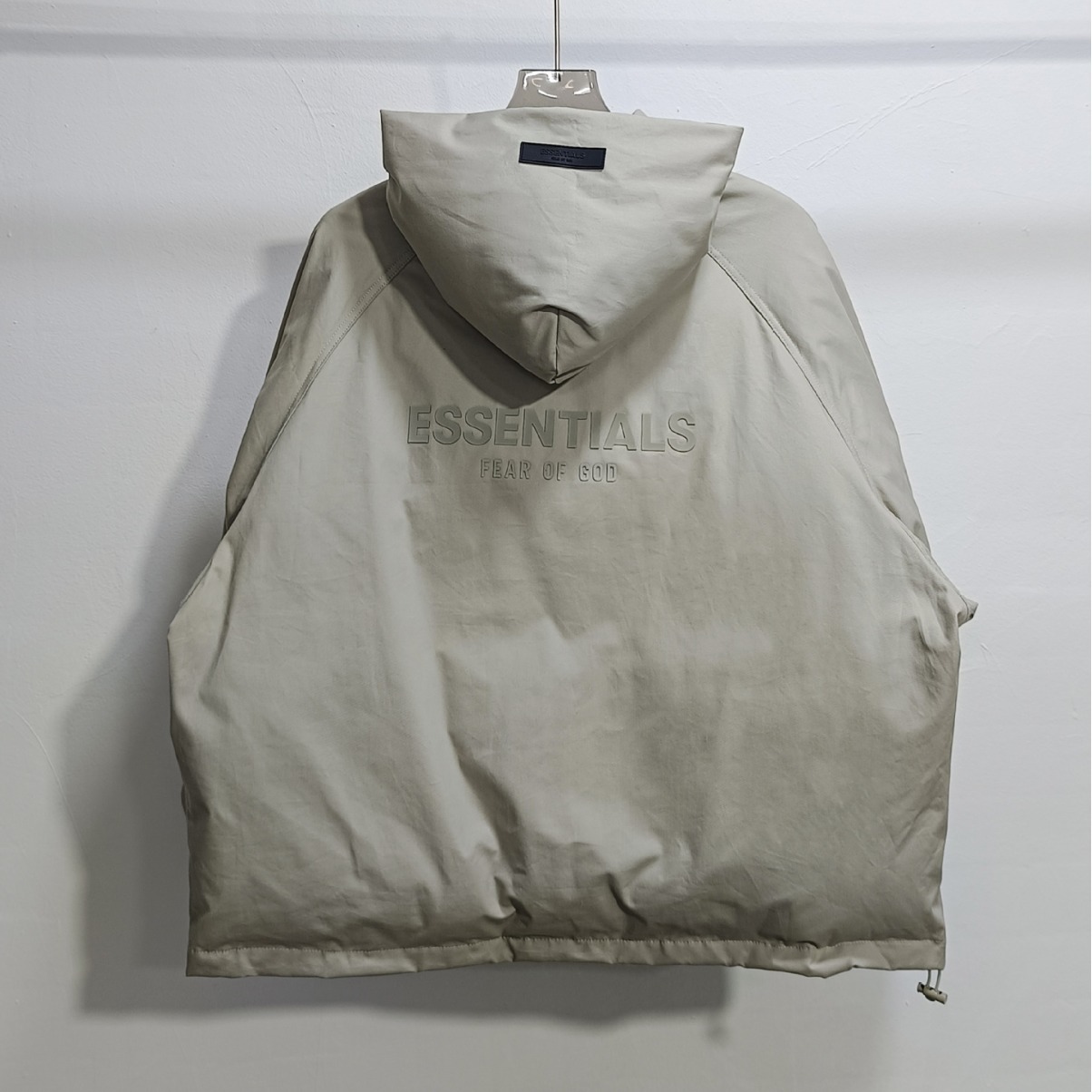 原厂新款复线essentials棉衣后背字母开衫拉链棉服外套fog棉服男