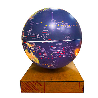 大型磁悬浮地球仪展厅用特大号浮雕3d立体凹凸悬浮地球仪浮雕摆件