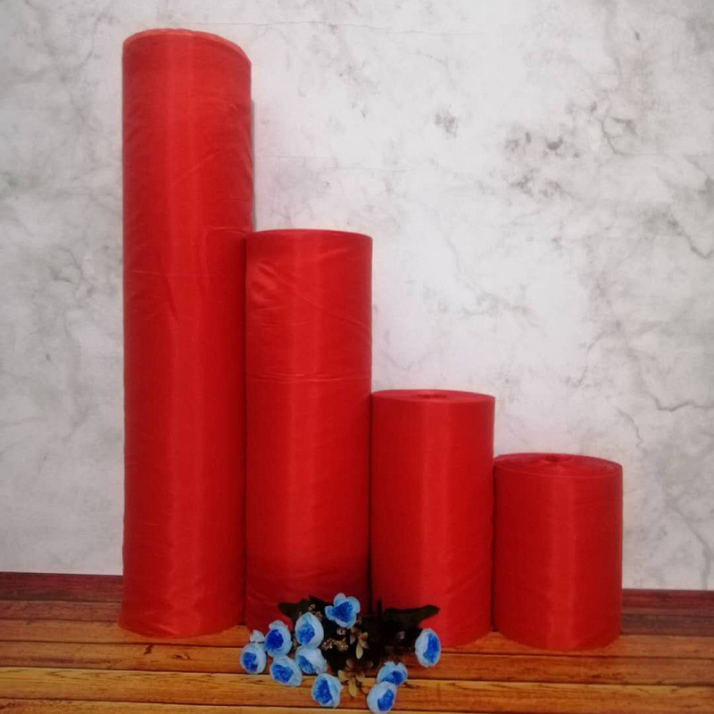 红绸布大红花大红绸布料百米整卷揭幕布婚庆彩带条幅喜事舞台装饰