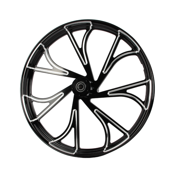 哈雷轮毂30寸摩托车前轮毂双盘轮圈改装哈雷锻造铝轮120150宽