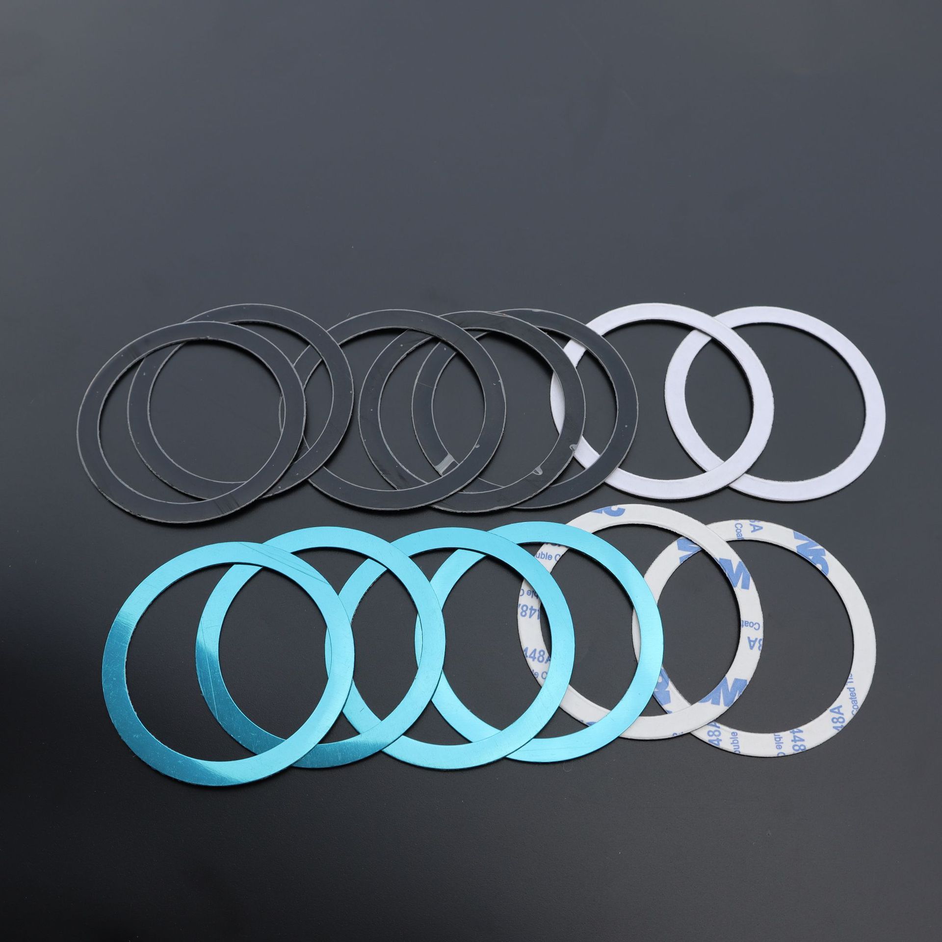 黑色magsafe环形引磁片 无线充磁吸片 适用苹果13手机支架引磁片