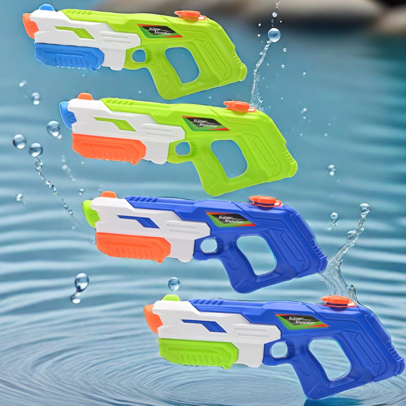儿童大容量呲水玩具枪男孩高压戏水泼水节夏天喷水抽拉跨境大水枪
