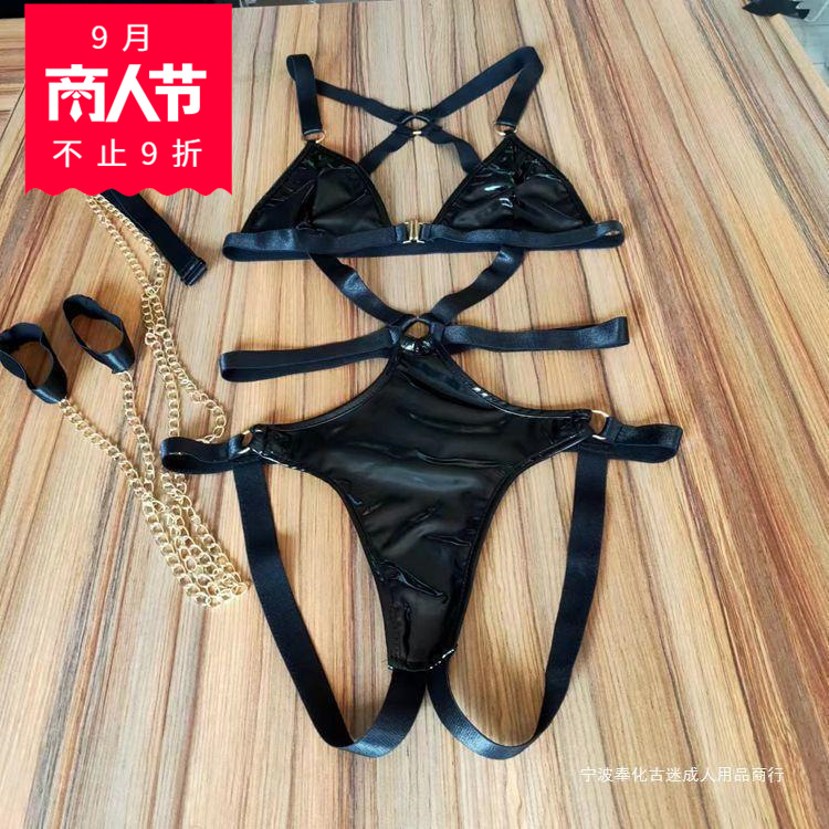 一件代发情趣连体衣开档一体式极度诱惑超污全开高档特辣性感绳衣