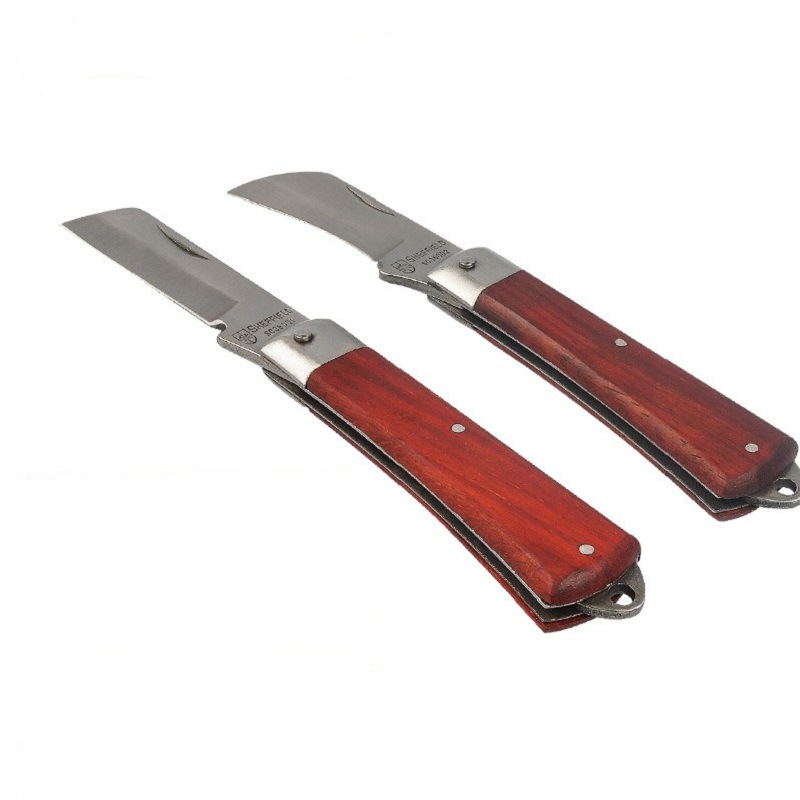 钢盾工具直刃弯刃电工刀多功能电缆刀电线削皮刀s036001 s036002